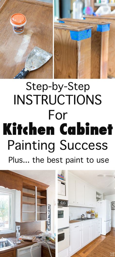 Paint Your Kitchen Cabinets, Kitchen Cabinet Painting, Kitchen Cabinets Painted, Painting Kitchen Cabinets White, Architecture Renovation, Cabinets Painted, Cabinet Painting, Kitchen Diy Makeover, Diy Kitchen Renovation