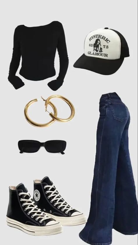 Back To School Outfits For Teens, Simple Outfits For School, Outfit Inspo Casual, Trendy Outfits For Teens, Outfits With Converse, Cute Outfits For School, School Looks, Looks Black, Cute Everyday Outfits