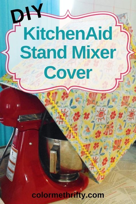 Stand Mixer Cover, Stand Mixer Recipes, Kitchenaid Bowl, Mod Podge Matte, Mixer Recipes, Mixer Cover, Kitchenaid Stand Mixer, Sanding Block, Yellow Kitchen