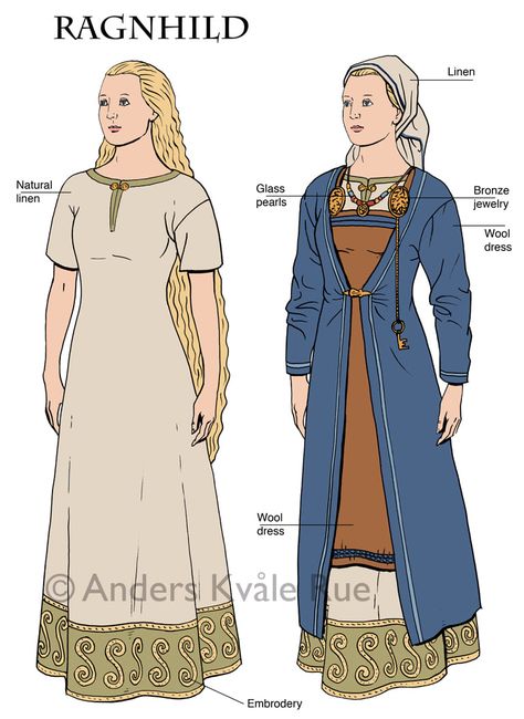 Viking Apron Dress, Norse Clothing, Vestidos Anime, Viking Garb, Medieval Garb, Viking Reenactment, Viking Dress, Medieval Clothes, Fair Outfits