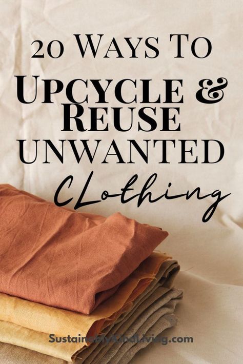 20 Greatest Methods to Reuse Previous Clothes With Useful Tutorials Check more at https://howcandothis.com/diyideas/20-greatest-methods-to-reuse-previous-clothes-with-useful-tutorials/ Old Clothes Diy, Reuse Old Clothes, Recycle Old Clothes, Diy Sy, Clothing Upcycle, Upcycle Clothes Diy, Upcycle Sewing, Mode Crochet, Repurposed Clothing