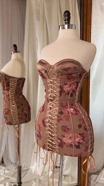 Corest Dresses, Corset Dress Outfit, Corset Dress Short, Corsets Fashion, Dark Brown Dress, Oh Polly Dresses, Classy Prom Dresses, Fancy Wedding Dresses, Looks Party