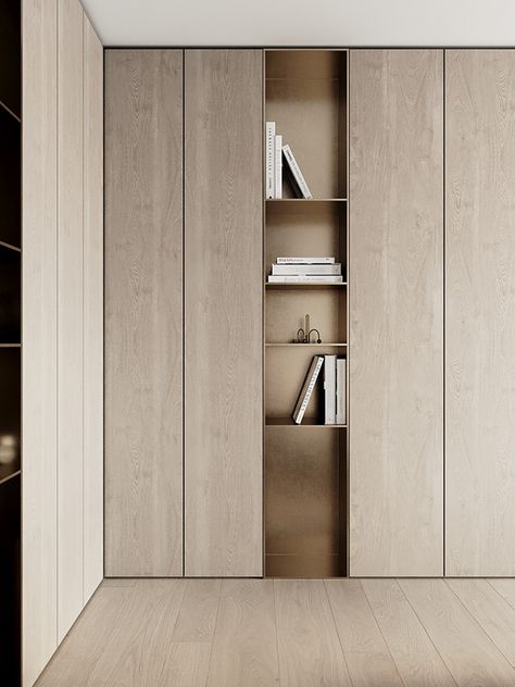 Closet Niche, Desk Board, Joinery Details, Wardrobe Design, Shelf Design, Closet Design, Apartment Interior, Cabinet Design, Living Design