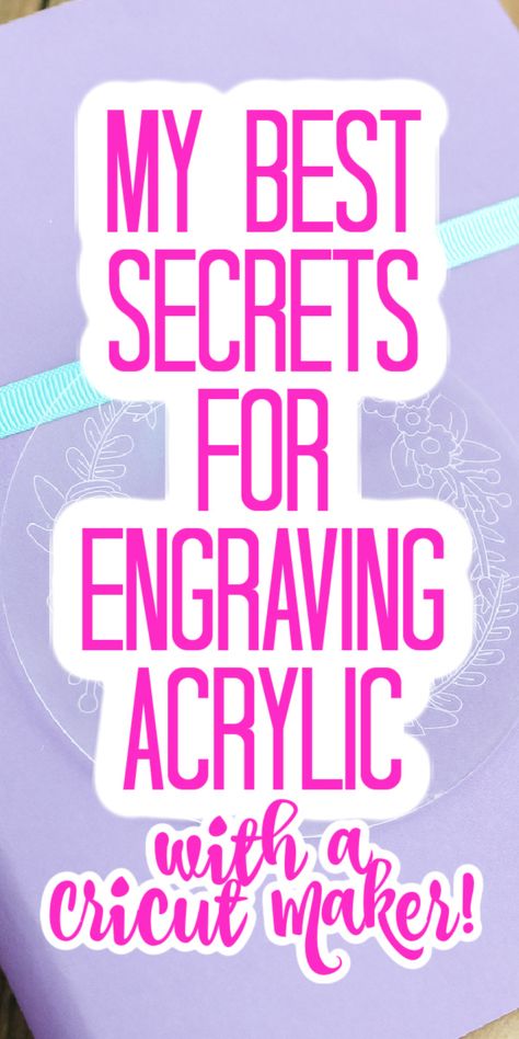 Cricut Etched Acrylic, Engraving On Cricut Maker, Acrylic Etching Cricut, How To Engrave With Cricut Maker, Acrylic With Cricut, Crafts Using Cricut, Engraving Acrylic Ideas, How To Engrave Acrylic With Cricut Maker, Cricut Maker Acrylic Projects