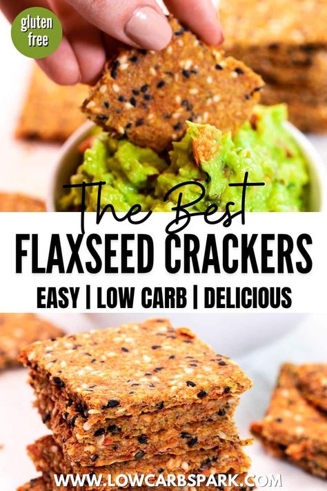 Flaxseed Crackers, Healthy Nutrition Plan, Flax Seed Recipes, Cracker Recipes, 140 Pounds, Gluten Free Snacks, Flaxseed, Net Carbs, Proper Nutrition