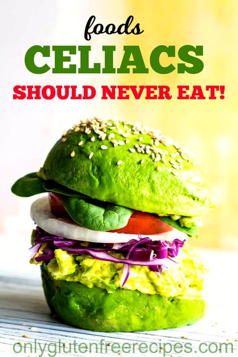 FOODS CELIACS SHOULD NEVER EAT What Is Celiac, Celiac Diagnosis, Celiac Symptoms, Celiac Diet, Gluten Free Diet Plan, Celiac Recipes, Autoimmune Disorders, Gluten Allergy, Gluten Free Recipes For Dinner