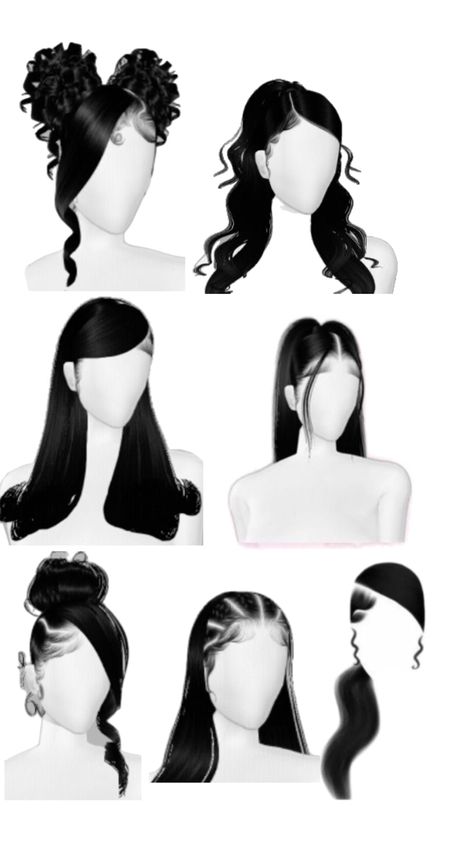 Easy Hairstyles For Straight Hair Medium, Hair Styles For Straight Hair, Imvu Hairstyles, Y2k Hairstyle, Hairstyles With Curled Hair, Virtual Hairstyles, Latina Hair, Curl Hair With Straightener, Natural Straight Hair