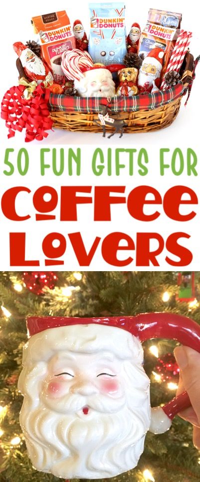 Coffee Gift Basket Ideas! How to make your best DIY baskets for coffee lovers! HUGE list of creative gifts and fun presents they'll LOVE! Coffee Gift Basket Ideas, Coffee Lover Gift Ideas, Christmas Gift Ides, Coffee Lover Gifts Basket, Diy Gifts For Grandma, Coffee Drinker Gifts, Coffee Gift Basket, Lover Gift Ideas, Gift Baskets For Women