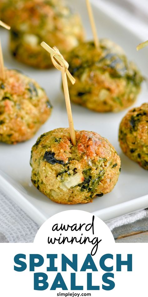 Appetizer Recipes Vegetarian, Spinach Balls, Vegan Appetizers Recipes, Appetizers Easy Finger Food, Best Appetizer Recipes, Finger Foods Easy, Health Signs, Appetizers Recipes, Appetizer Bites