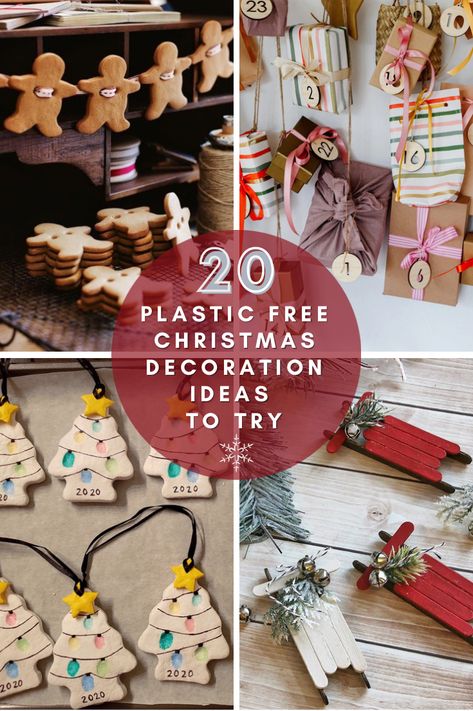 Why buy anything plastic when you can easily achieve these plastic free Christmas decoration ideas yourself? Plastic Free Christmas Decorations, Plastic Free Christmas, Compostable Christmas Decorations, Eco Friendly Xmas Tree, Eco Friendly Christmas Decorations, Ethical Living, Christmas Scented Candles, Felt Tip Markers, Eco Friendly Christmas