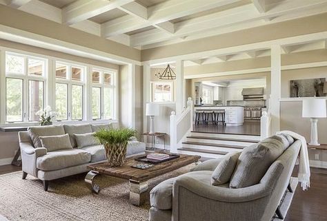 Living Room Addition, Family Room Addition, Sunken Living Room, Room Addition, Living Comedor, Room Additions, Living Room Remodel, Family Room Design, Home Additions