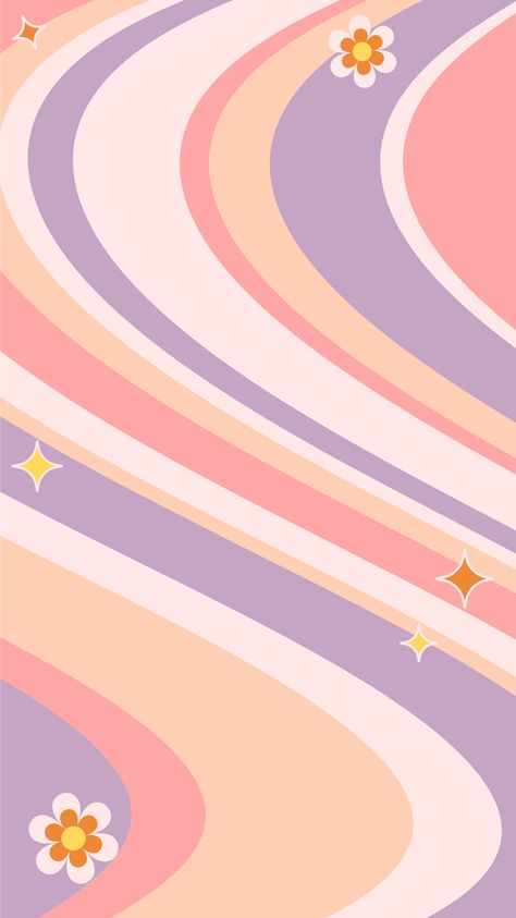 Pattern Background Pastel, Cute Groovy Wallpapers, Retro Flower Background, Groovy Pastel Aesthetic, Groovy Iphone Wallpaper Aesthetic, Retro Colorful Aesthetic, Groovy Aesthetic Background, Retro Pastel Wallpaper, Groovy Retro Wallpaper