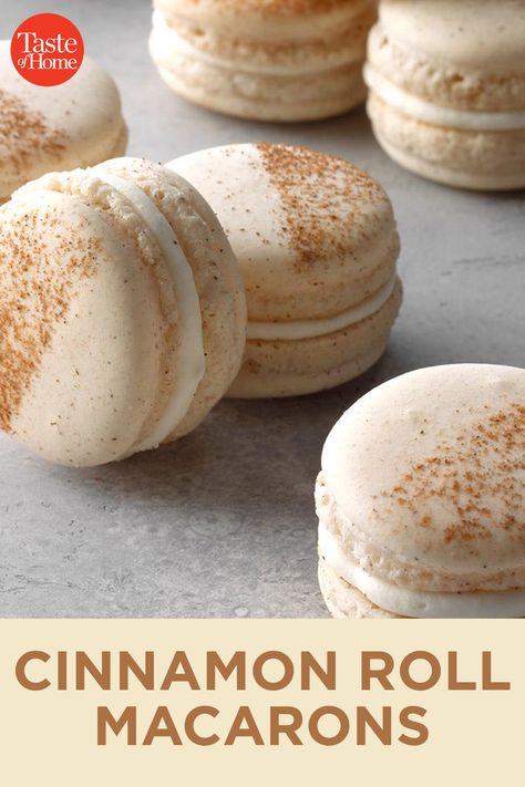 Recipe Macarons, Cinnamon Macarons, Recipe Ricotta, Easy Macaroons Recipe, Macaron Pistache, French Macaroon Recipes, Desserts Holiday, Cheese Broccoli, Recipes French