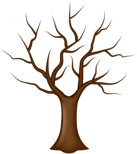 Tree With No Leaves, Tree Without Leaves, Leaves Png, Valentine Tree, Fall Art Projects, Tree Templates, Leaf Clipart, Tree Clipart, Leaf Template