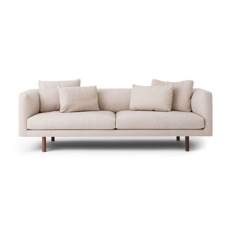 EQ3's Modern Leather and Modular Sofas | Customize yours | EQ3 Light Brown Leather Couch, Modern White Sofa, Sectional Configurations, Mid Century Modern Couch, Flexible Back, Brown Leather Couch, Scandinavian Sofas, Best Leather Sofa, Style Salon