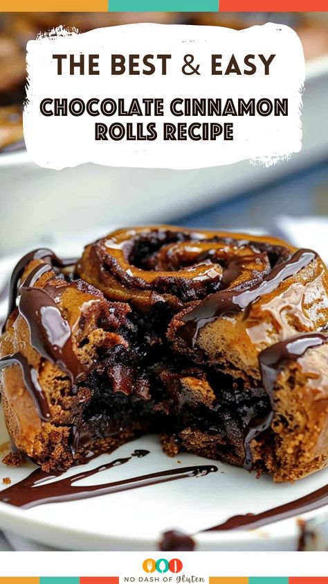 Chocolate Cinnamon Rolls Recipe Hot Chocolate Cinnamon Rolls, Chocolate Cinnamon Rolls, Chocolate Dough, Gluten Free Holiday Recipes, Cinnamon Filling, Cinnamon Roll Recipe Homemade, Special Breakfast, Gluten Free Recipes For Breakfast, Delicious Gluten Free Recipes