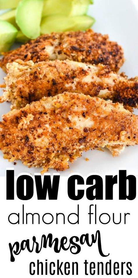 Chicken Tender Recipe, Using Almond Flour, Parmesan Chicken Tenders, Recipe Low Carb, Low Fat Low Carb, Low Carb Low Fat Recipes, Chicken Tender, Boiled Egg Diet Plan, Best Low Carb Recipes