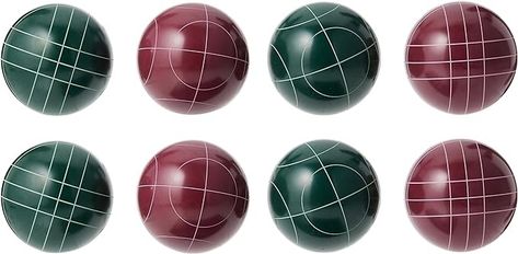 Amazon.com : Trademark Games Bocce Ball Set - Family Outdoor Bocce Game for Backyard, Lawn, or Beach Use - Group of Red and Green Balls, Pallino, and Carrying Case by Hey Play : Sports & Outdoors Bocce Ball, Backyard Lawn, Family Outdoor, Carrying Case, Lawn, Sports, Green, Red, Art