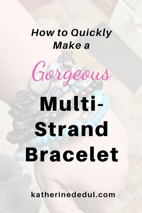 Nothing says classy like a multi-strand bracelet! Find out how you can make your very own six-stranded bracelet today with some simple tips and tricks! #DIYBracelet #DIYMultiStrandBracelet #DIYBraceletsTutorials 3 Strand Bracelet Diy, Beading Tips, Three Strand Bracelet, Friendship Bracelets Easy, White Beads Bracelet, Diy Bracelets Tutorials, Coil Bracelet, Beaded Bracelets Tutorial, Beading Tools