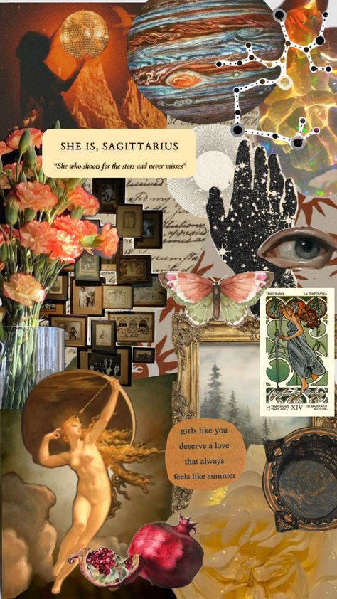 #sagittarius #zodiac #zodiacsign #firesign #aesthetic #vintage #vintageaesthetic #horoscope #wallpaper #sagittariusaesthetic Horoscope Wallpaper, Sagittarius Wallpaper, Sagittarius Baby, Sagittarius Art, Sagittarius Star Sign, Horoscope Art, Astro Tarot, Sagittarius Birthday, Sagittarius Love