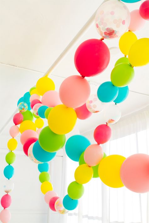 Linking Balloons Party Garland Linking Balloons, Link Balloons, Ballon Party, Party Girlande, Fiesta Tropical, Hawaii Party, Balloons Party, Oh Happy Day, Balloon Party