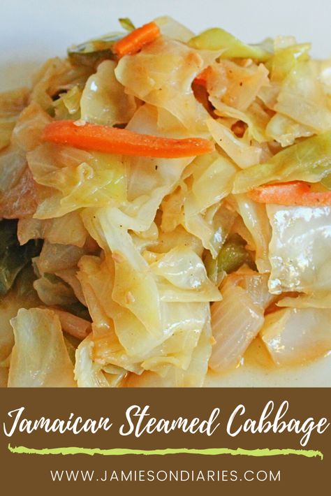 Stream Cabbage, Carribean Dinner Recipes, Cocoa Bread Jamaican, Jamaican Side Dishes Vegetables, Caribbean Food Ideas, Iheartrecipes Soul Food, Steamed Food Recipes Healthy, Healthy Jamaican Food, Dishes With Cabbage