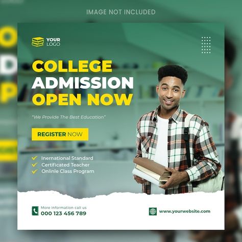 A flyer for college admission open now t... | Premium Psd #Freepik #psd #enrolment #admission-going-on #admission-flyer #online-school-admission College Admission Poster Design, College Announcements, College Poster, Admissions Poster, University Admissions, College Courses, Admission Open, School Admissions, Logo Psd