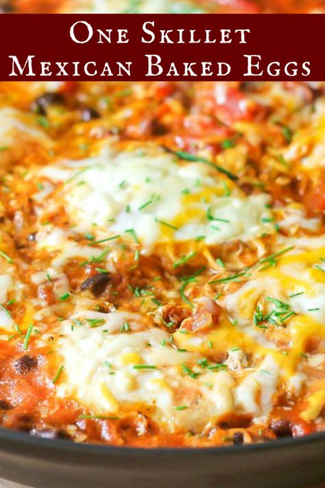 Cheesy Eggs In Purgatory, New Egg Recipes, Recipes Using Lots Of Eggs, Egg Recipes For Dinner, Eggs Dinner, Eggs Recipes, Salsa Guacamole, Mexican Meals, Mexican Breakfast Recipes