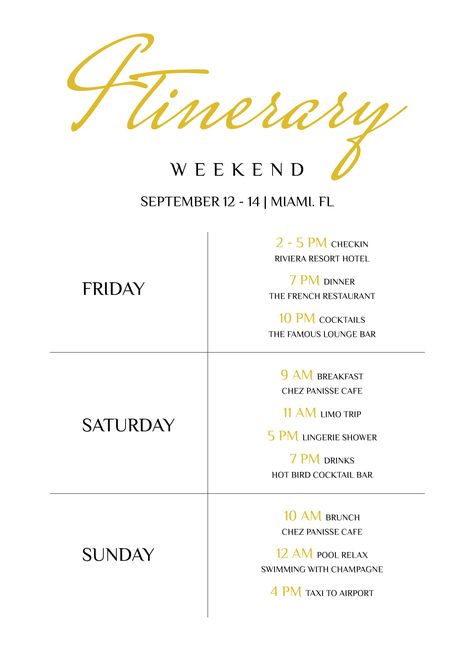 Itinerary Template Free, Vacation Itinerary Template, Itinerary Design, Needs And Wants, Docs Templates, Wedding Itinerary, Vacation Itinerary, Family Weekend, Itinerary Template