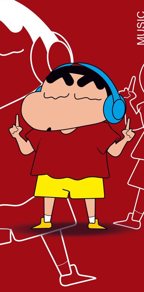 Shin Chan Wallpaper, Chan Wallpaper, Shin Chan, Cartoon Character, Wallpapers, Iphone, Funny, Music