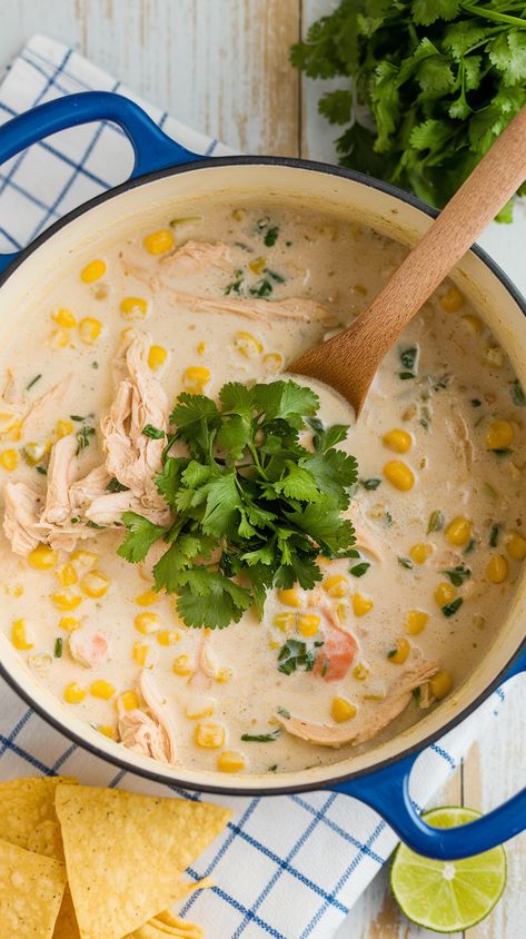 White Chicken Chili: A Comforting Twist on a Classic Favorite Mexican Chicken Chili, White Chicken Chili Soup, Chili White, White Bean Chicken Chili, Entree Dishes, Traditional Chili, White Chili, White Chili Chicken Recipe, Chili Chicken