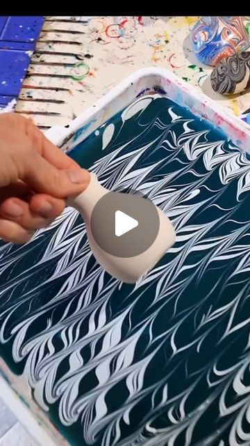 Bronwyn Rayner on Instagram: "Water Marbling ceramic pieces like this little vase is always satisfying 💖😍. Pop over to my YouTube channel at Raynbow Crow Studios for Marbling basics." Body Marbling Diy, Water Marble Art, How To Marble Paint, Water Marbling Art, How To Water Marble With Acrylic Paint, Water Marbling Acrylic Paint, Marbling With Acrylic Paint, Marble Pottery, Fleetwood Mac Dreams