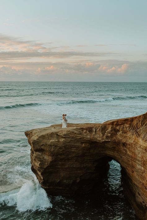 Lgbtq Elopement, Engagement Photo Shoot Beach, Sunset Beach Wedding, San Diego Sunset, Sunset Cliffs San Diego, Sunset Beach Weddings, San Diego Style, Strapless Lace Wedding Dress, La Jolla San Diego