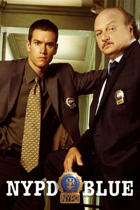 1993, NYPD Blue is an American police procedural drama television series set in New York City, exploring the struggles of the fictional 15th Precinct detective squad in Manhattan. Each episode typically intertwines several plots involving an ensemble cast. * 30840/JT American Police, Nypd Blue, 2000 Cartoons, Ensemble Cast, All Movies, Cartoon Tv, Detective, Manhattan, Tv Series