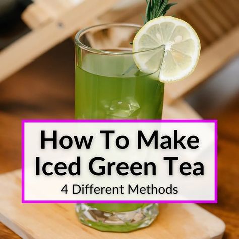 Green Tea Powder Recipes, Iced Green Tea Recipe, Cold Green Tea, Green Tea Uses, Drinking Green Tea, Green Tea Lemonade, Peach Green Tea, Green Tea Recipes, Iced Green Tea