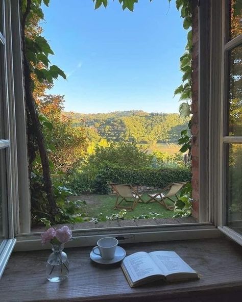 Cottage Aesthetic, Window View, Open Window, Italian Summer, Through The Window, Nature Aesthetic, Pretty Places, Summer Aesthetic, Future House