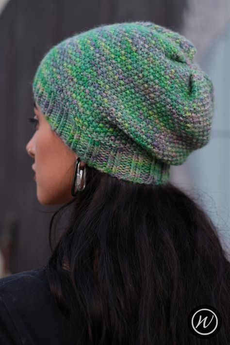 added Slouch Hat Knit Pattern, Knit Slouchy Hat Pattern, Slouch Hat Pattern, Crochet Hat Patterns, Slouchy Hat Pattern, Knit Slouchy Hats, Beanie Knitting Patterns Free, Hat Patterns Free, Knitting Patterns Free Hats