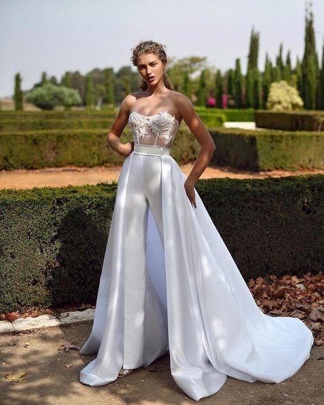 Eden Aharon Wedding Dresses – Broadway 2019 Bridal Collection – I Take You | Wedding Dress | Wedding Gowns | Wedding Dresses Reception Jumpsuit, Gowns Corset, Wedding Dress Overskirt, Wedding Pantsuit, Fairy Tale Wedding Dress, Bridal Jumpsuit, Galia Lahav, Wedding Jumpsuit, White Wedding Dress