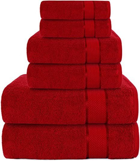 Red Shower Curtains, Red Towels, Marble Showers, Bathroom Decor Luxury, Spa Shower, Bathroom Red, Bath Towels Luxury, Shower Towel, Decor Luxury