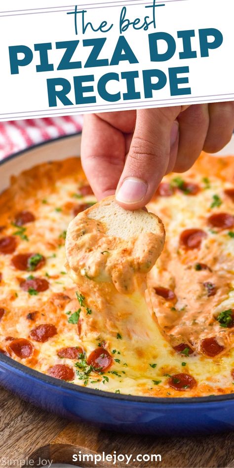 Pizza Dip is going to be your new favorite appetizer. It is easy to make, can be prepped ahead of time, and it is absolutely delicious. Pizza Sauce Dip, Appetizers To Go With Pasta, Best Baked Dips, Appetizer For Pasta Dinner, Fast Dips Appetizers, Easy Pizza Dip Recipe, Good Dips Easy, Easy Hot Dips Appetizers, Dip Night Ideas Savory