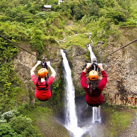 Extreme sports in Baños, Ecuador Snowboard Girl, Extreme Adventure, Base Jumping, Outdoors Tattoo, Sports Aesthetic, Cycling Art, Adventure Sports, Cycling Women, Extreme Sports