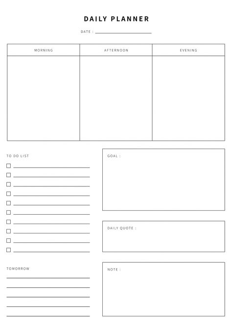 daily planner free printable organizing planner Daily Planner Simple Template, Daily To Do Printable, Ipad Daily Planner Template, Free Daily Planner Goodnotes, Goodnotes To Do List Template Free, Goodnotes Page Templates, To Do Planner Template, Free Printable Daily Planner Template, Free Daily Planner Template