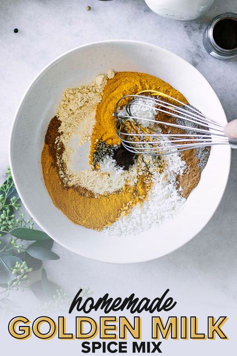 Golden Milk Recipe Turmeric, Golden Milk Recipe, Turmeric Milk, Turmeric Recipes, Turmeric Latte, Inflammatory Diet, Turmeric Tea, Homemade Spices, Golden Milk