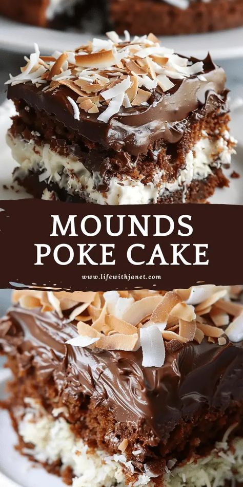 Summer Desserts For A Crowd, Desserts Oreo, Chocolate And Coconut, Dessert Oreo, Cake Mix Desserts, Coconut Cake Recipe, My Granny, Coconut Desserts, Poke Cake Recipes