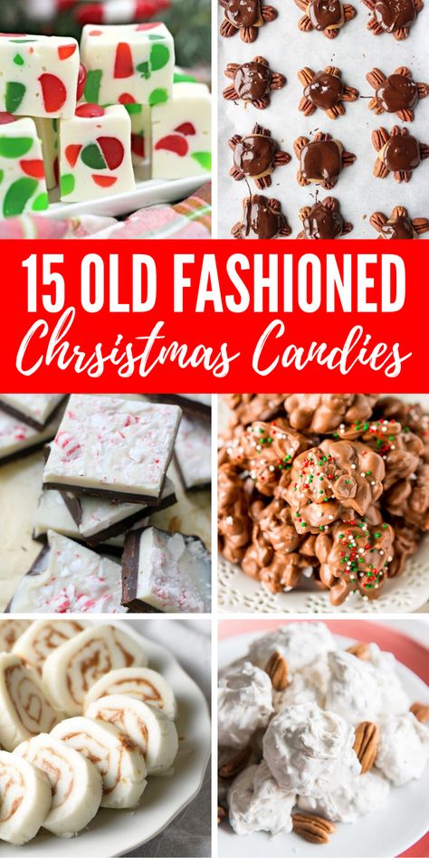 Old Fashioned Christmas Candy, Holiday Candy Recipes, Cooking Desserts, Christmas Candy Easy, Christmas Candy Homemade, Easy Christmas Candy Recipes, Easy Candy Recipes, Christmas Candies, Recipes Holiday