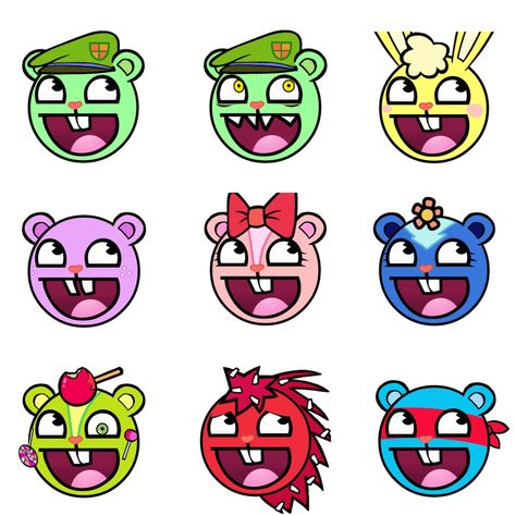 Nostalgia 2000s, Happy Tree Friends Flippy, Free Friends, Emoji Art, Happy Tree, Happy Friends, Three Friends, Happy Tree Friends, Cute Images