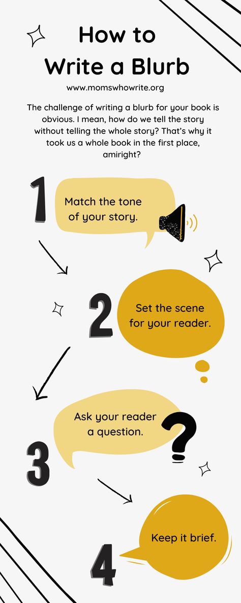 The challenge of writing a blurb for your book is obvious. I mean, how do we tell the story without telling the whole story? That’s why it took us a whole book in the first place, amiright? I don’t think there’s any perfect formula. I suspect there are also some genre-specific tips out there for attracting the correct audience. However, there are some basic attributes of a good blurb we can all agree on. How To Write A Book Blurb, Blurb Writing, How To Write The First Line Of A Book, First Novel Tips, Find Yourself First, How To Start Your Novel, How Many Characters Should Be In A Novel, Novel Tips Writers, How To Focus