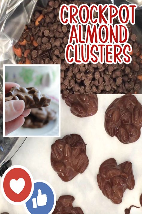 Chocolate covered almond clusters