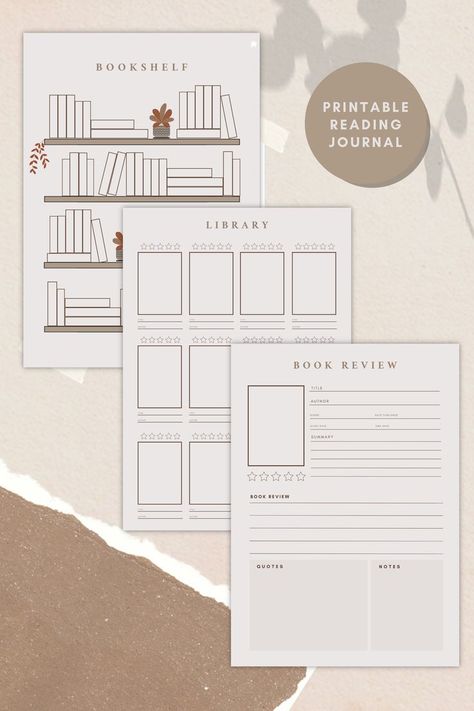 Book To Read List Printable, Book Library Template, Book Journal Spreads Digital, Reading Journal Spreads Digital, Reading Journal Bookshelf Template, Reading Diary Design, Goodnotes Reading Journal Templates Free, Book Wishlist Template, Free Reading Journal Printable