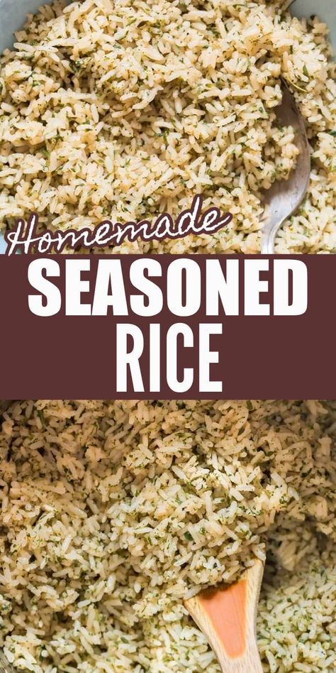 Forgo store bought rice box mix, make your very own seasoned rice recipe. It’s super easy, under the budget and adjust the flavors according to your taste. #homemade #seasonedrice #ricerecipes #rice #sidedish #easy #recipes #howto #waysto #seasonrice #recipessidedishes #howtomake #best #homemade #simple #forburritos #pilaf Seasoning For White Rice, Seasoned Rice Recipes Side Dishes, Rice Maker Rice Recipes, Seasonings For White Rice, Seasoning White Rice, Chicken And Rice Seasoning, How To Make Seasoned Rice, Homemade Seasoned Rice, Easy Seasoned Rice Recipes